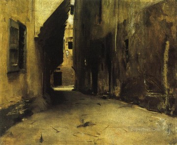  singer - Una calle en Venecia2 paisaje John Singer Sargent
